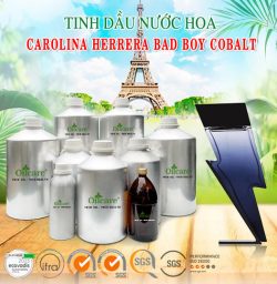 Tinh dầu nước hoa gốc CAROLINA HERRERA BAD BOY COBALT sỉ giá rẻ bán theo lít kg