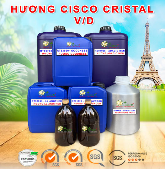 Tinh Dầu Nước Hoa CISCO CRISTAL V/D Bán Sỉ Buôn Số Lượng Lớn (Lít, Kg, Can, Phuy) - Giá Cạnh Tranh