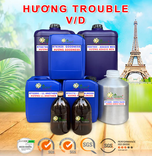 Tinh Dầu Nước Hoa TROUBLE V/D Bán Sỉ Buôn Số Lượng Lớn (Lít, Kg, Can, Phuy) - Giá Cạnh Tranh